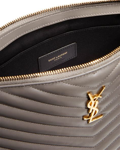 ysl quilted monogram pouch|st laurent monogramme bag.